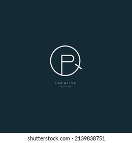 Monogram premium icon design letter QP