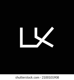 Monogram and professional initial letter UK logo design on black background.