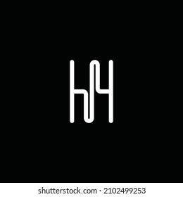 Monogramm und professioneller Anfangsbuchstabe WM MW Logo-Design auf schwarzem Hintergrund