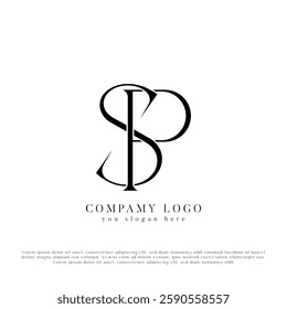 Monogram And Professional SP, PS Letter Logo Design