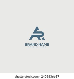 Monogram professional unique letter AR RA logo design template. Initials Business logo.