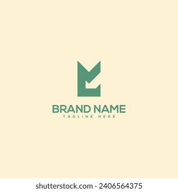 Monogram Professional einzigartiges Logo-Design-Template für Buchstaben ML LM. Initials Business-Logo.