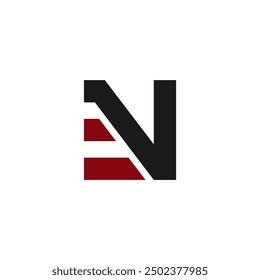 Monogram professional unique letter NF FN logo design template. Initials Business logo.