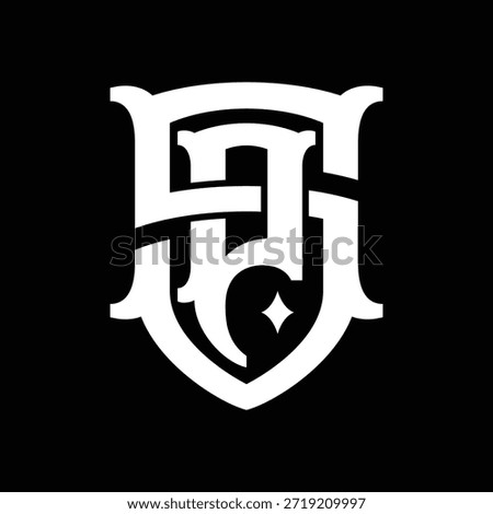 Monogram PS or SP Logo Design with Interlock Style on Modern Vibrant, Can Be Applied to Logos, Clothing Designs, Social Media Visuals, Print Materials, and Various Digital Branding Purposes.