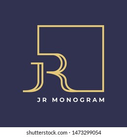 monogram R logo design,simple minimal modern style logomark in black,brand logo template