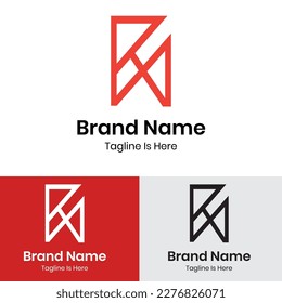 Monogram RA Letters Sportswear Fashion Logo Design