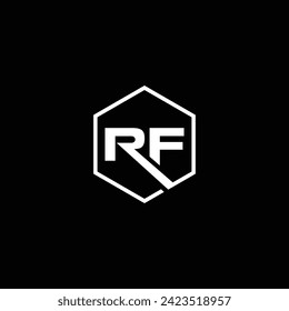 Monogram RF Letter Logo Design. Usable for Business Logo
