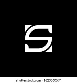 Monogram S letter logo design vector