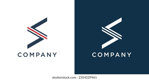 Monogram S logo with creative unique concept for business company or person