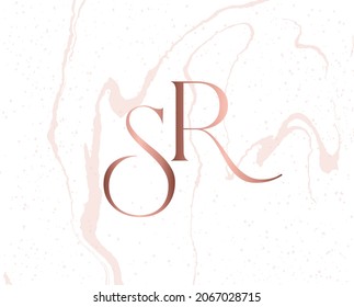 Monogram SR Beauty Logo Rose Gold