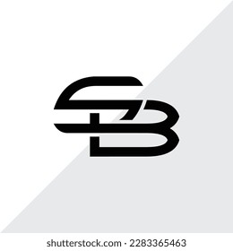 monogram style letter S B logo