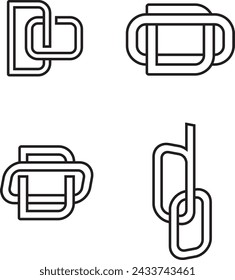 Símbolo de monograma con las letras D y O