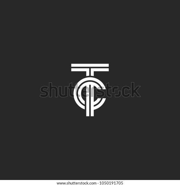 monogram-tc-logo-hipster-initials-ct-stock-vector-royalty-free-1050191705