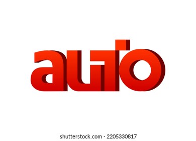 El monograma es texto -auto-. Elegante y contundente.