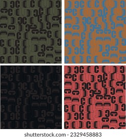 monogram texture design vector 
unisex pattern
