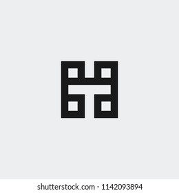 Inspiración en el diseño del logotipo de monograma TH / HT inicial