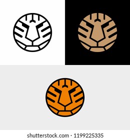 Monogram Tiger logo icon vector illustration