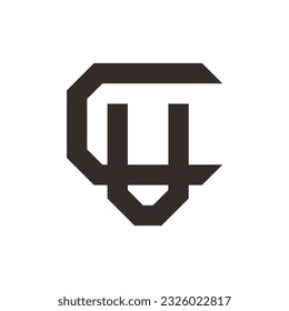MONOGRAM TILE LOGO IN THE FORM OF THE LETTERS “C” AND “U”
