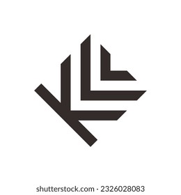 LOGOTIPO DE MONOGRAMA EN FORMA DE LETRAS K
