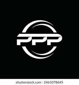Monogram Triple P with Circle modern logo, suitable for your company