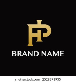 Monogram type logo combining the letters I and P with a luxurious and classic style