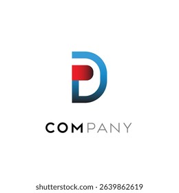 Monogram type logo with PD letters