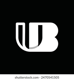 Monogram UB Unique Simple logo design template, suitable for your company