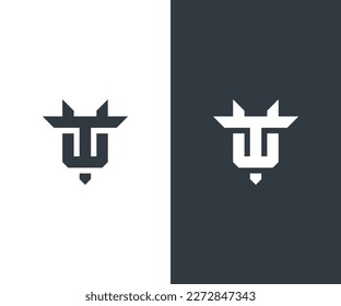 Monogram UT and TU Logo Design