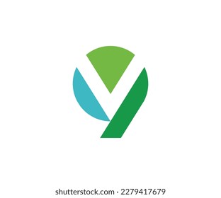 Monogram V9 logo vector design