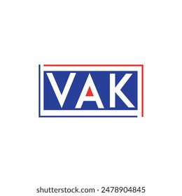 Monogram VAK Logo Icon, Unique vak Logo Letter Vector Image Design For Store Or Business