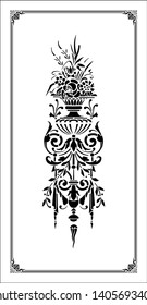 monogram vector decorative ornament illustration