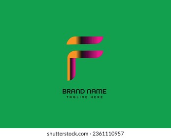monogram vector f letter logo