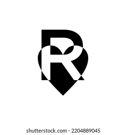 monogram vector logo for business and more