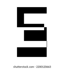 monogram vector logo for business and others
