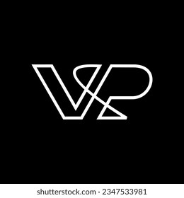 monogram VP Logo suitable for businesses that require an initial logo