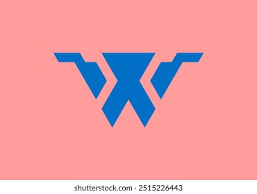 Monogram W with a central arrow, nestled in negative space, exudes style and direction seamlessly