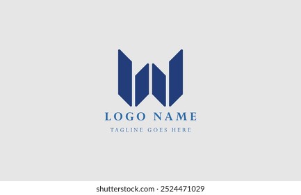 modelos de logotipo de letra W monograma
