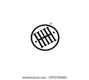 monogram wall logo graphic design