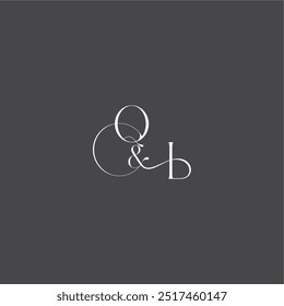 concepto de logotipo de boda monograma con línea inicial QI letra de estilo curvilínea de lujo