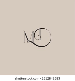 logotipo de casamento monograma elegante e luxuoso estilo MI dinamyc curvy letra conceito inicial