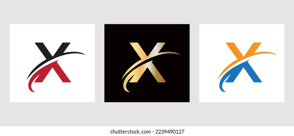 Monogram X Letter Logotype Symbol. Letter X Logo Design Template