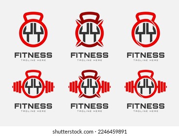 Monogram Y letter gym. Perfect for gym center and physical fitness logos
