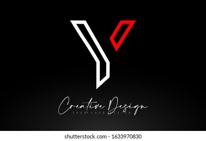 Monogram Y Letter Logo design with Creative Lines Icon Design Vector Illustration. 