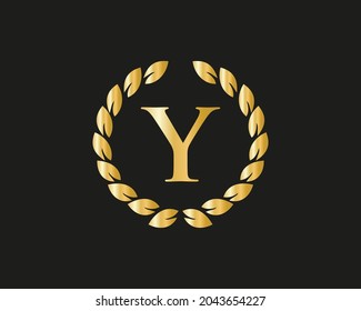 Monogram Y logo with Luxurious Concept. Y Luxury Logo template in vector for Restaurant, Royalty, Boutique, Cafe, Hotel, Heraldic, Jewelry and Fashion Identity