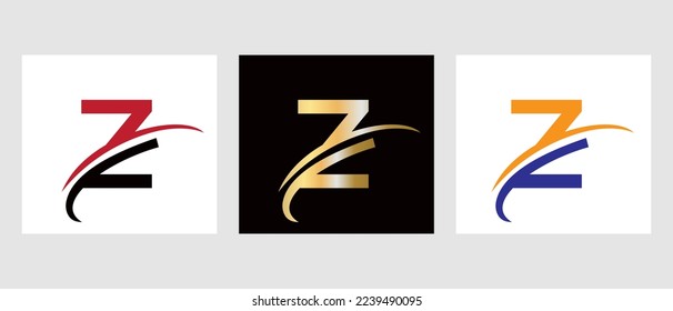 Símbolo de logotipo de letra Z monograma. Plantilla de diseño de logotipo de carta Z