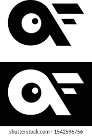 monogram/logo of letters A and F