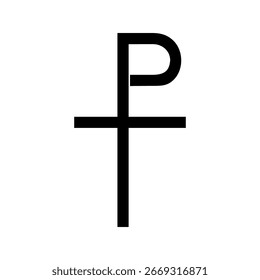 Monogrammatic cross, Staurogram, vector design