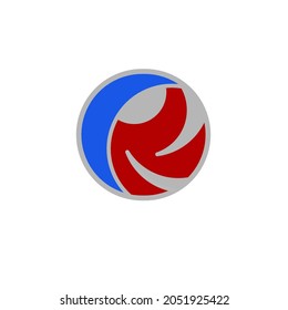 Monogrammed logo design of a circle shape