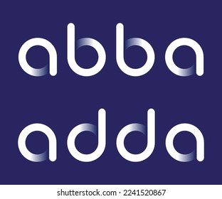 monogram,modern logo icon set design template Gradient Icon elements,alphabets made of fonts with natural blue background