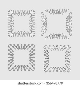 Monograms. Design elements.